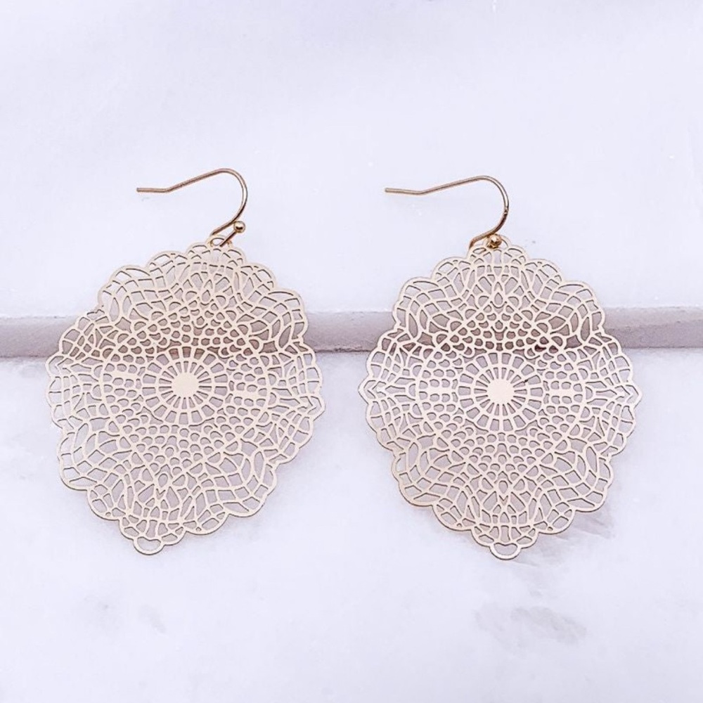 Gold Filigree Earrings